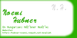 noemi hubner business card